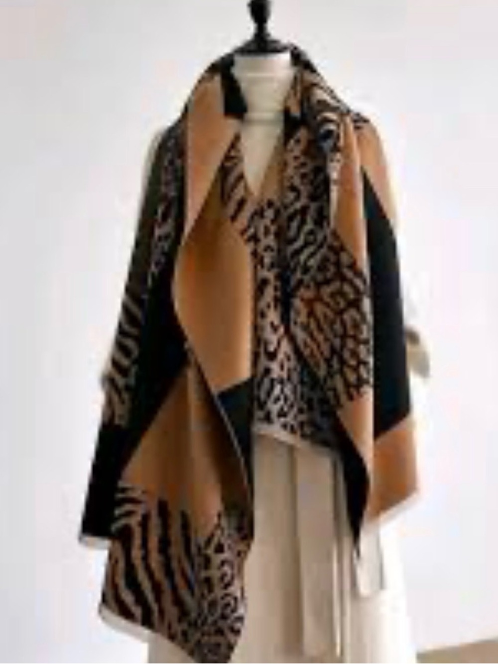 Fashionable animal print scarf Smoke Free Home